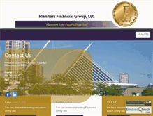 Tablet Screenshot of plannersfinancialgroup.com